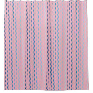 Shades of Blue with Changeable Background Colour Shower Curtain