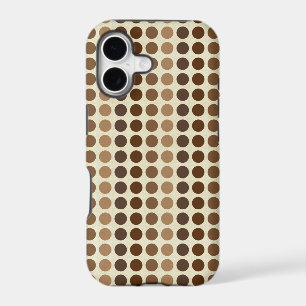 Shades of Brown Polka Dots by Shirley Taylor