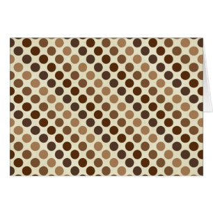 Shades of Brown Polka Dots by Shirley Taylor