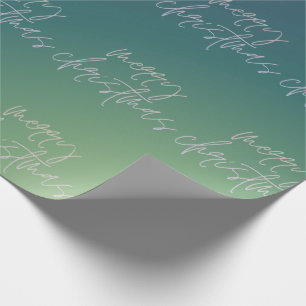 Shades of Christmas   Gradient Text Ombre   Wrapping Paper