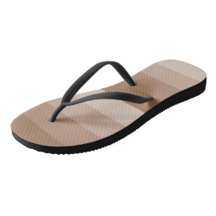 Shades of Creamy Brown Stripes Jandals