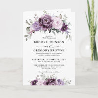 Shades of Dusty Purple Blooms Moody Floral Wedding