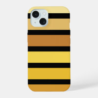 Shades Of Golden Yellow Stripes On Black