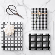 Shades Of Gray Wrapping Paper Set