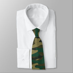 Shades of Green Camo Tie