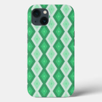 Shades of green diamond pattern Case-Mate iPhone c