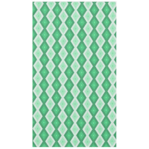 Shades of green diamond pattern tablecloth