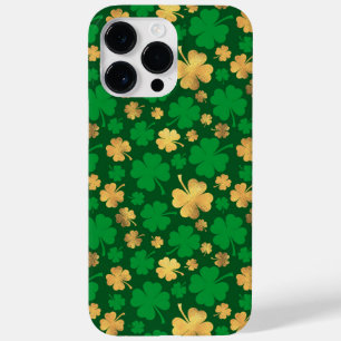 SHADES OF GREEN & GOLD IRISH SHAMROCKS Case-Mate iPhone 14 PRO MAX CASE