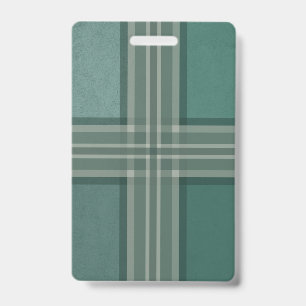 Shades of green ID badge