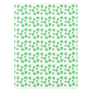 Shades of Green Shamrock of Shamrocks Table Cloth