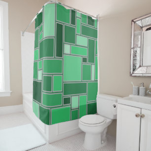 Shades of Green  Shower Curtain