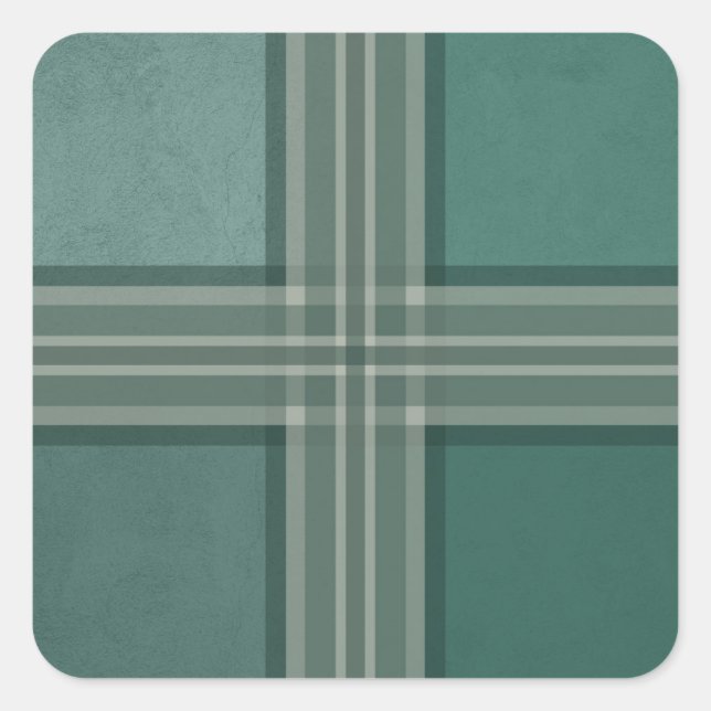 Shades of green square sticker (Front)
