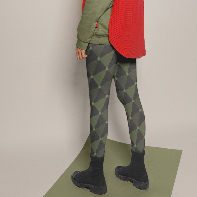 Shades of Green Trees Christmas Pajama Pants (Creator Uploaded)