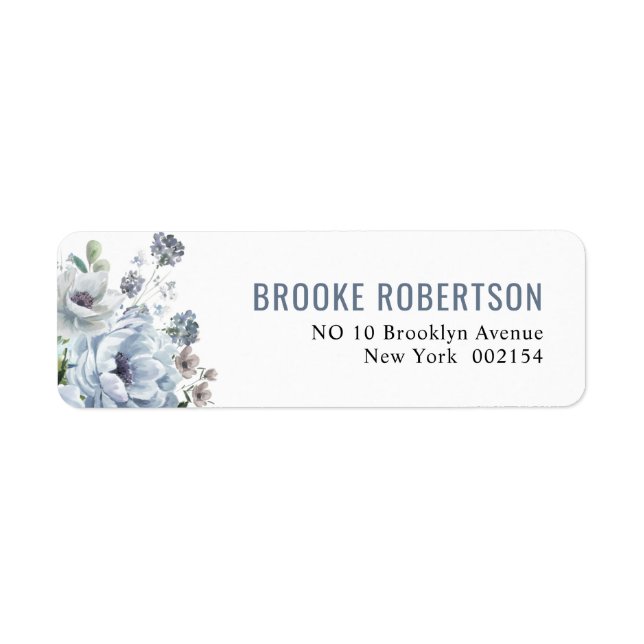 Shades of Grey Dusty Blue Winter Rustic Wedding La (Front)
