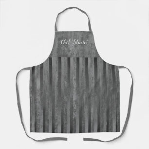 Shades of Grey French Inspired Stripes Apron