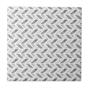 Shades of Grey Geometric Pattern Tile