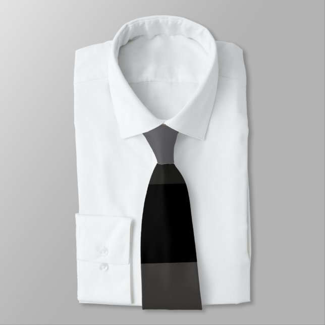 Shades of Grey Necktie (Tied)