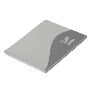 Shades of Grey with Monogram Notepad