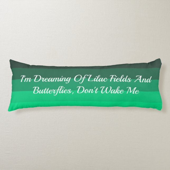 Shades of Jade Body Pillow (Front)