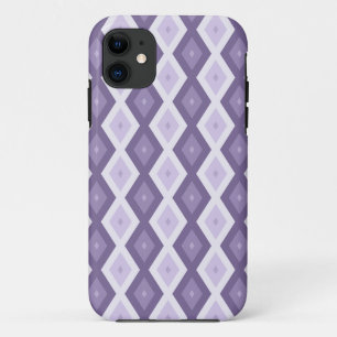 Shades of lavender diamond pattern Case-Mate iPhone case