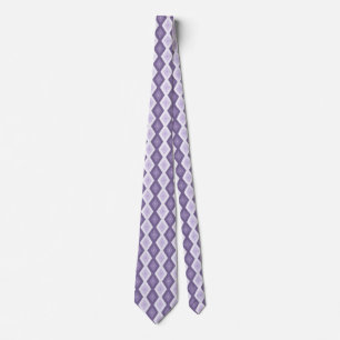 Shades of lavender diamond pattern tie