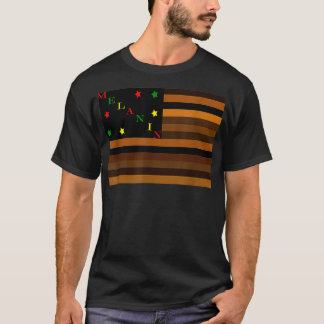 Shades of Melanin Flag Black Pride  T-Shirt