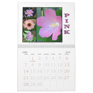Shades of Nature Floral Collage Wall Calendar