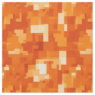 Shades of Orange Abstract Fabric
