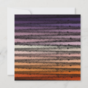Shades Of Orange And Purple Salty Watercolor Art Card