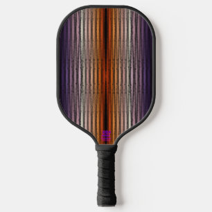 Shades Of Orange And Purple Salty Watercolor Art Pickleball Paddle