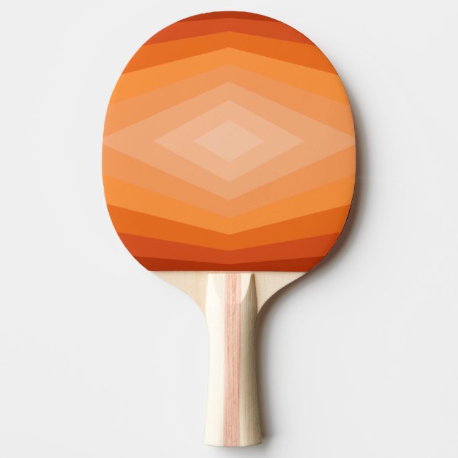Shades Of Orange Geometric Abstract Art Ping Pong Paddle (Front)