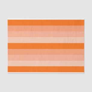 Shades of Orange Stripes Tissue Paper