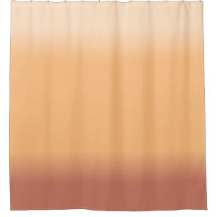 Shades of Peach Gradient Shower Curtain
