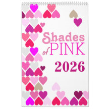 Shades of Pink Calendar