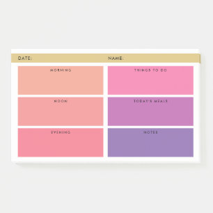 Shades of Pink & Purple Daily Organiser Post-it Notes