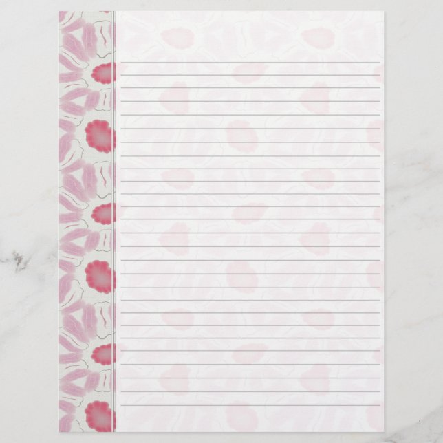 Shades of Pink Retro Floral Abstract Pattern (Front)