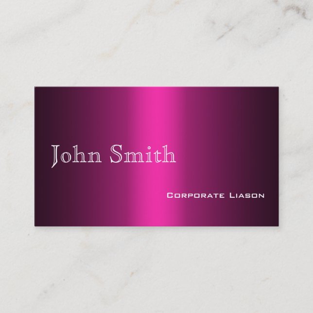 Shades of Pink Standard Business Cards (Front)