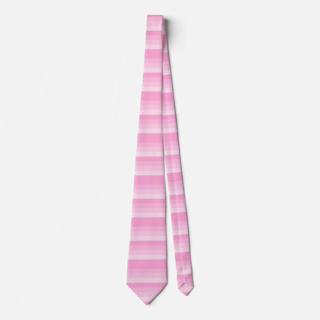 Shades of Pink Stripes Tie (Front)