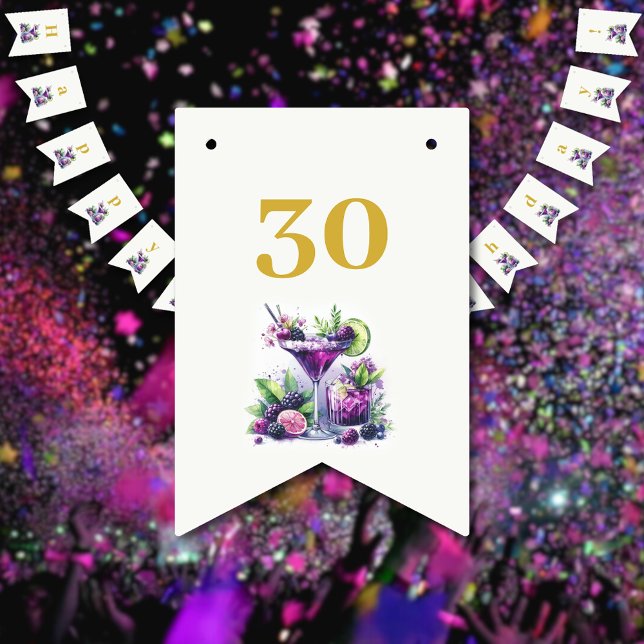 Shades of Purple: A Blue-Violet Birthday Bash Bunting (Creator Uploaded)