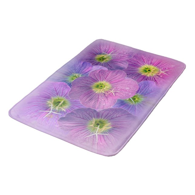 Shades of purple bath mat (Angled)