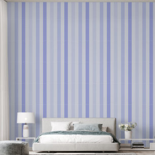 Shades of Purple Blue, Periwinkle Stripes Accent  Wallpaper