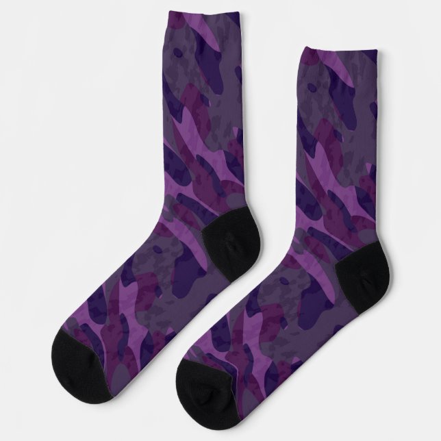 shades of purple camo socks (Left)