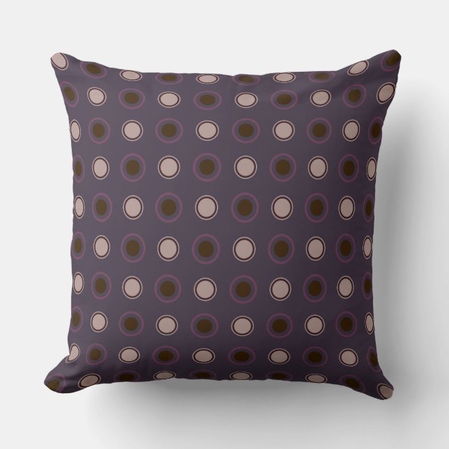 Shades of purple Dots Cushion (Front)
