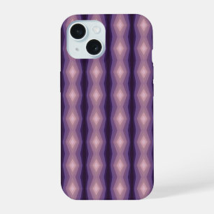 Shades Of Purple Geometric Abstract Art iPhone 15 Case