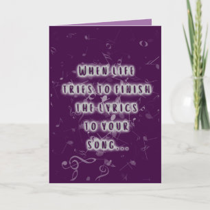 Shades of Purple Hook It Card