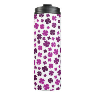SHADES OF PURPLE IRISH CELTIC SHAMROCKS THERMAL TUMBLER