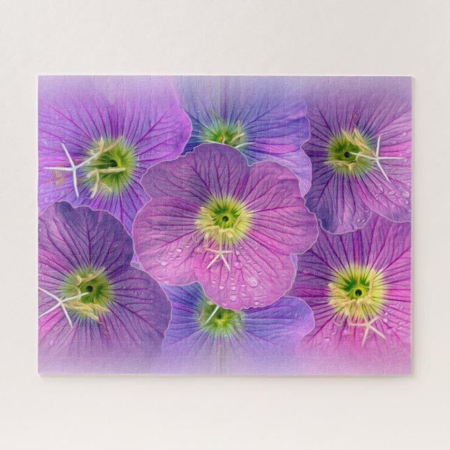 Shades of purple jigsaw puzzle (Horizontal)