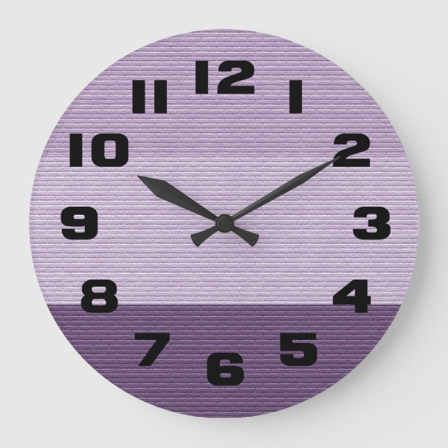 Shades of Purple Large Clock (Front)
