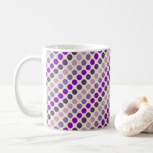 Shades of Purple Polka Dots by Shirley Taylor Coffee Mug