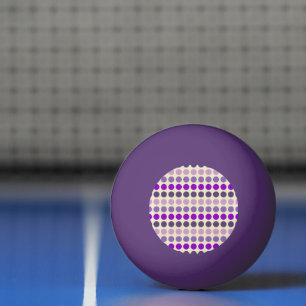 Shades of Purple Polka Dots by Shirley Taylor Ping Pong Ball